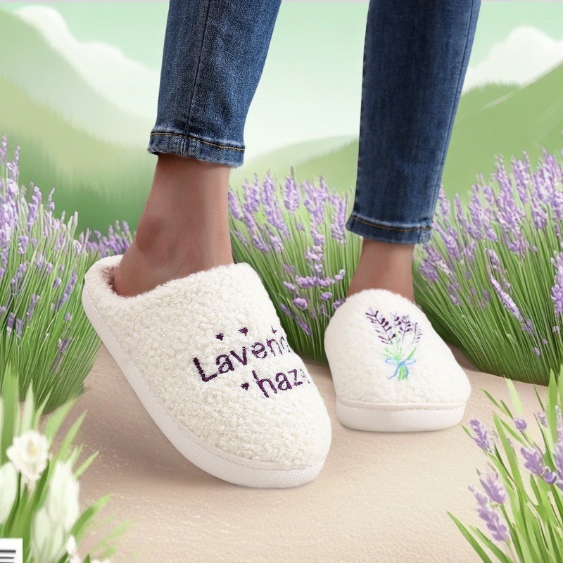 Music Idol Album Taylor Swift Taylor Cotton Slippers for Female Fans, Warm and Comfortable Fur Slippers, Celebrity Style