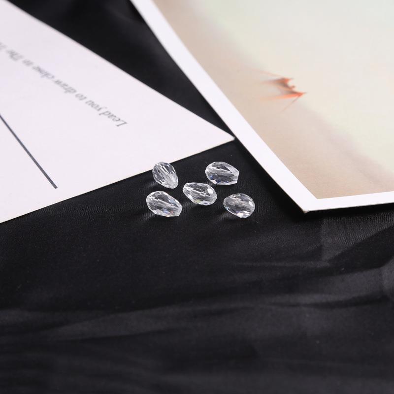 Picture of Drop-shaped glass crystal beads DIY handmade beaded bracelet earrings making materials cross-border a generation of hair