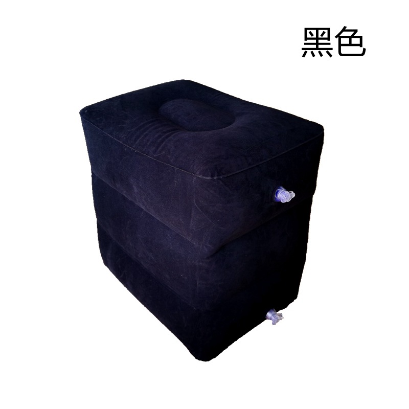 Picture of Two-layer three-layer inflatable footrest car rear filling inflatable stool travel aircraft high-speed rail rest foot pedal cross-border