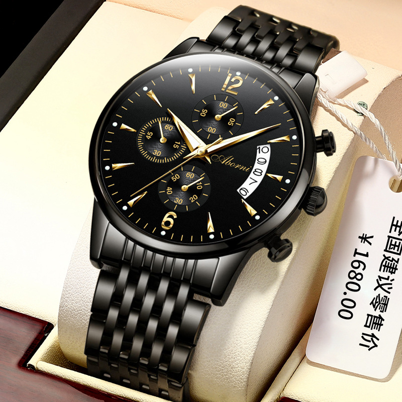 ABORNI new men's watch multi-functional waterproof fashion business cross-border men's watch a generation of hair
