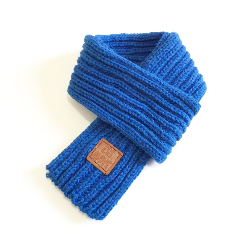 Picture of 6 Korean Style New Knitted Scarf Men's and Women's Cute Fashion Solid Color Simple Autumn and Winter Baby's Warm Scarf