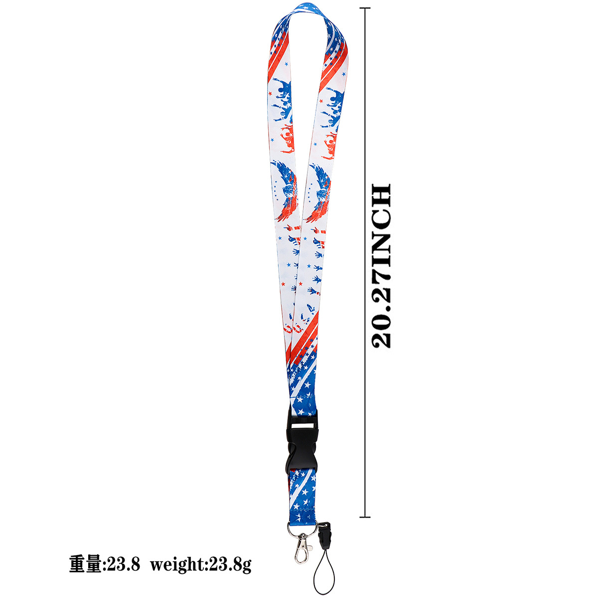 Picture of Buckle Rainbow Butterfly Moon Lanyard Card Set Ribbon Student Hanging Rope Cartoon Animal Combination Work Card Mobile Phone Rope