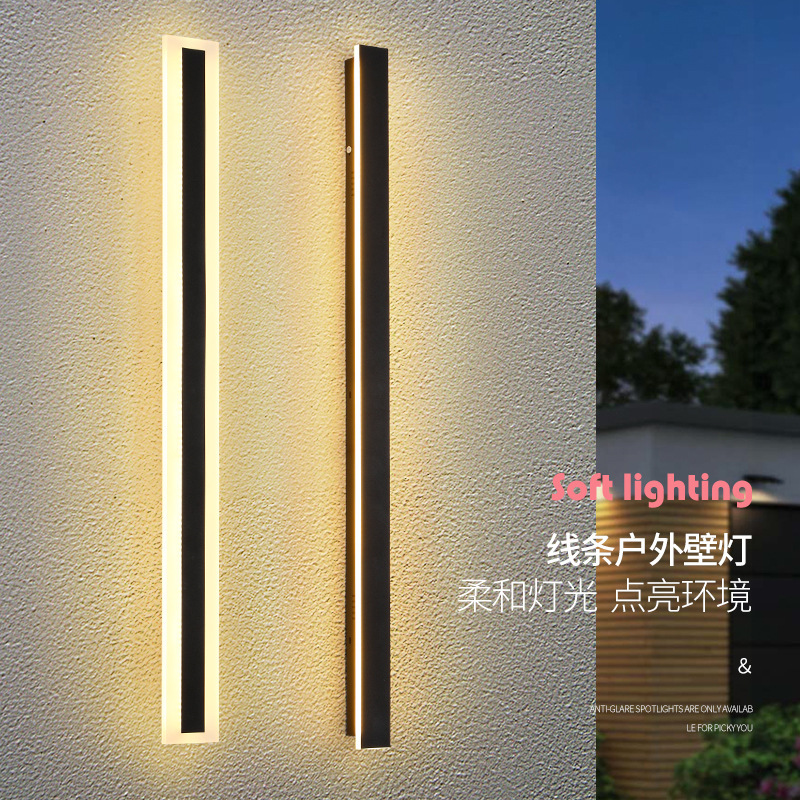 Cross-border led strip wall lamp courtyard villa decorative background wall doorpost engineering lamp outdoor waterproof line lamp
