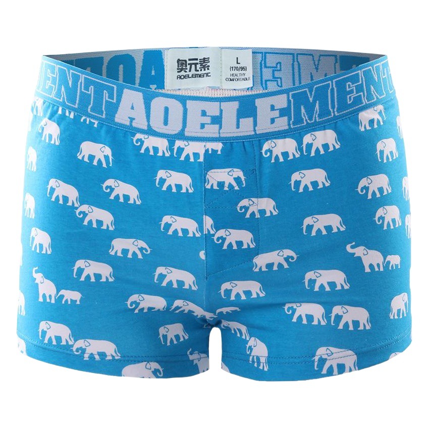 Men's Underwear Cotton Youth Mid-Waist Loose Home Arlo Pants Animal Printed Boxer Pants Summer Underwear Men's Underwear
