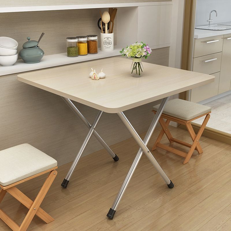 Folding Table for Home Dining, Rental House Dining, Small Table for Dormitory, Outdoor Portable Stall Setup, Simple Square Table