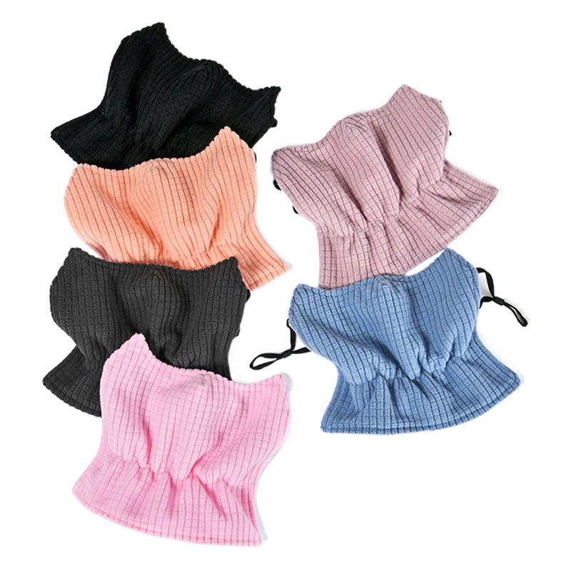Children's Mask Warm Cold-proof Windproof Autumn and Winter Girls Fashion Baby Thickened Neck Protection Ventilating Mask Washable