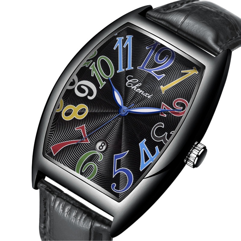 Dawn digital table men's calendar leisure belt wholesale live selling cross-border foreign trade manufacturers men's quartz watches