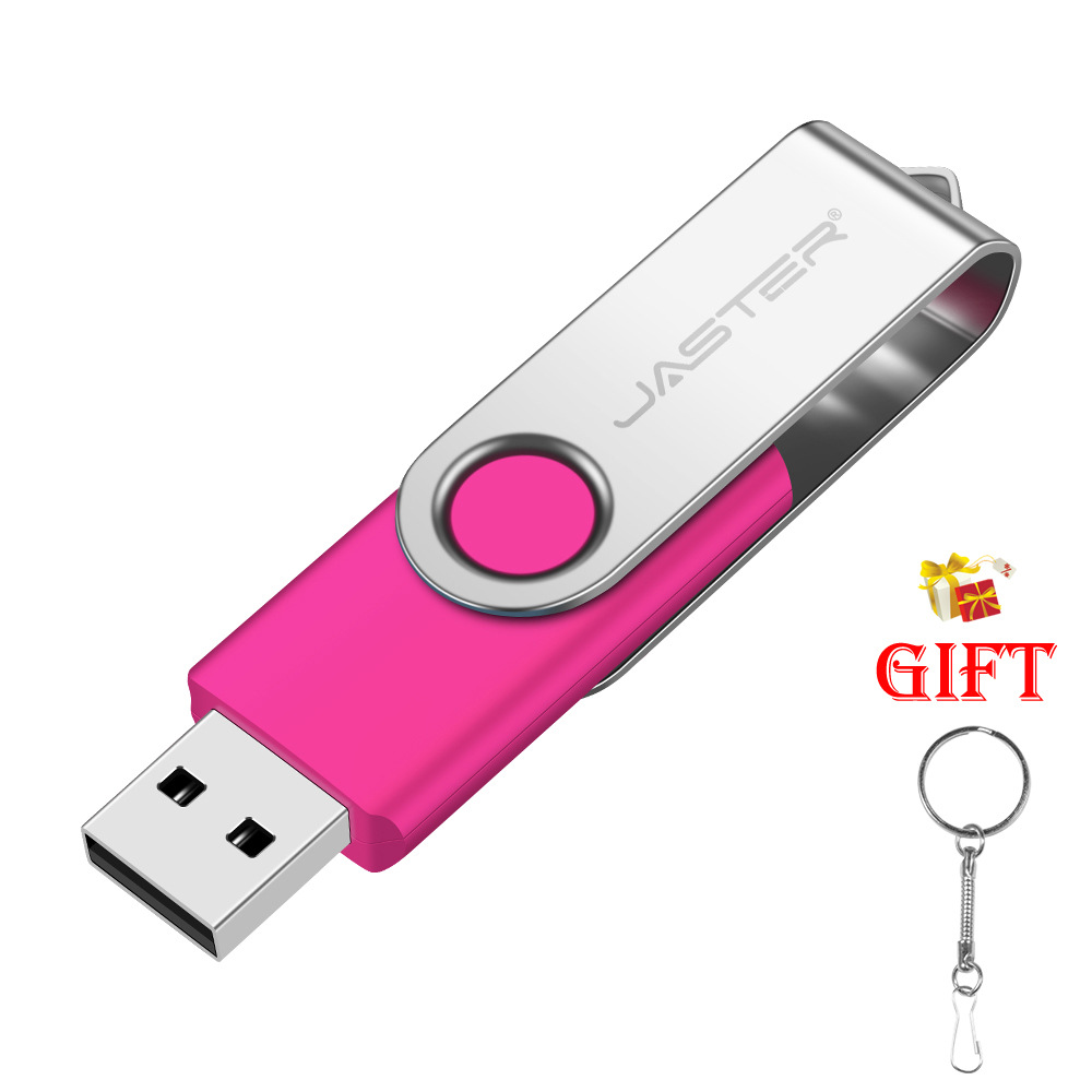 Picture of Large capacity U disk wholesale lettering USB 8g16g rotating metal U disk LOGO engraving gift U disk 32g