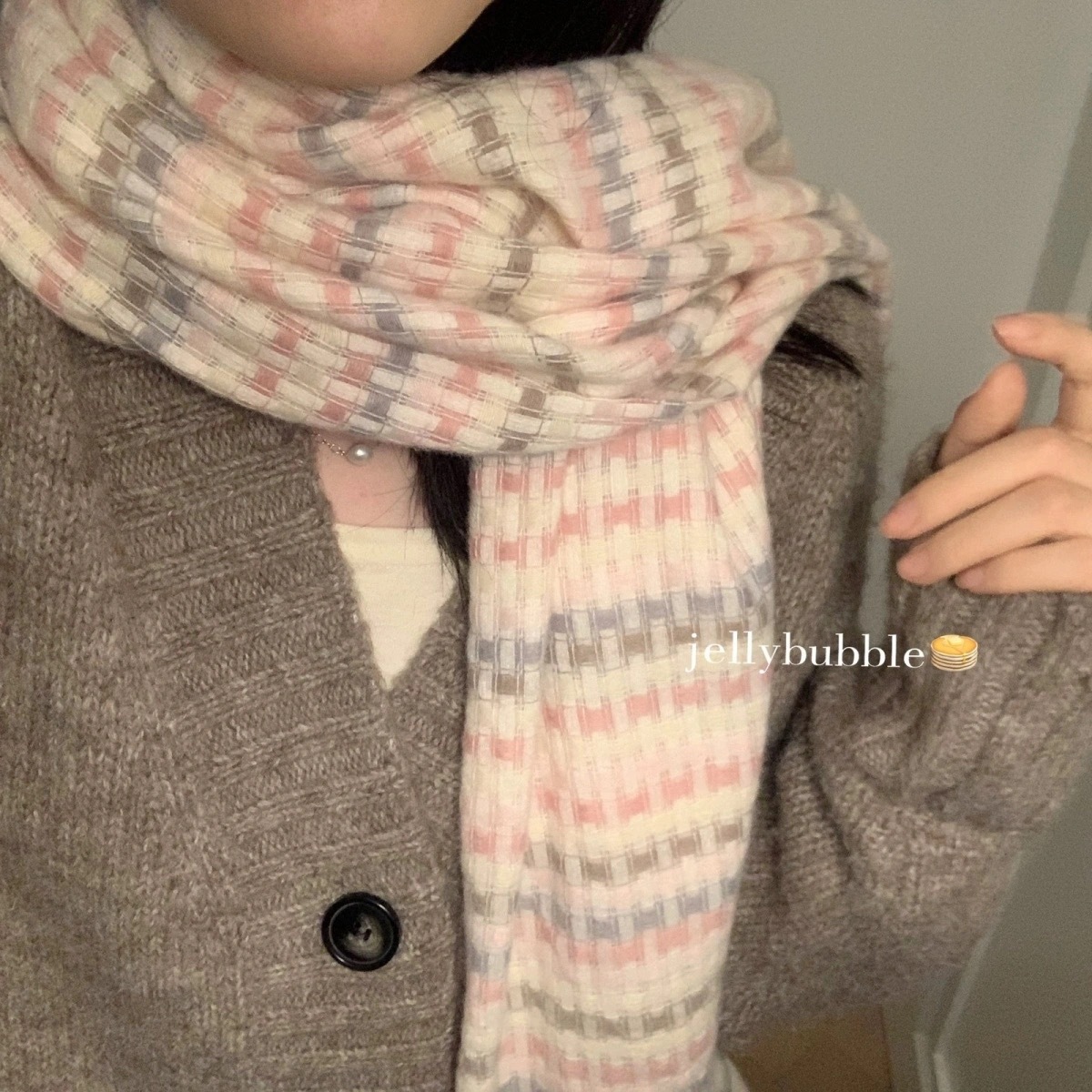 Picture of Cross-border solid color new imitation cashmere scarf women's autumn and winter thickened warm shawl solid color student scarf men's wholesale