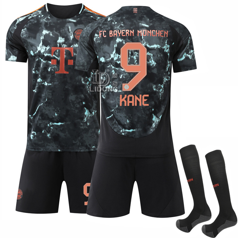 2425 Bayern Inn Orange No. 9 Keen 19 Davis 6 Komi Football Uniform Suit Jersey Export Supply