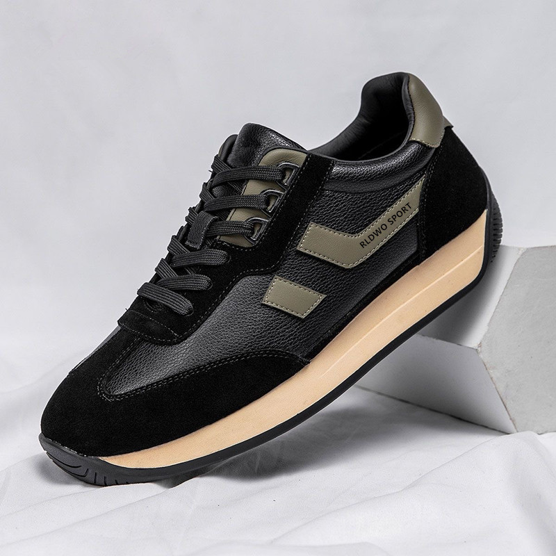 Spring New Forrest Gump Running Casual Sports Shoes Men's Shoes Thick Sole Non-slip Black Trendy Shoes All-match Torre Shoes