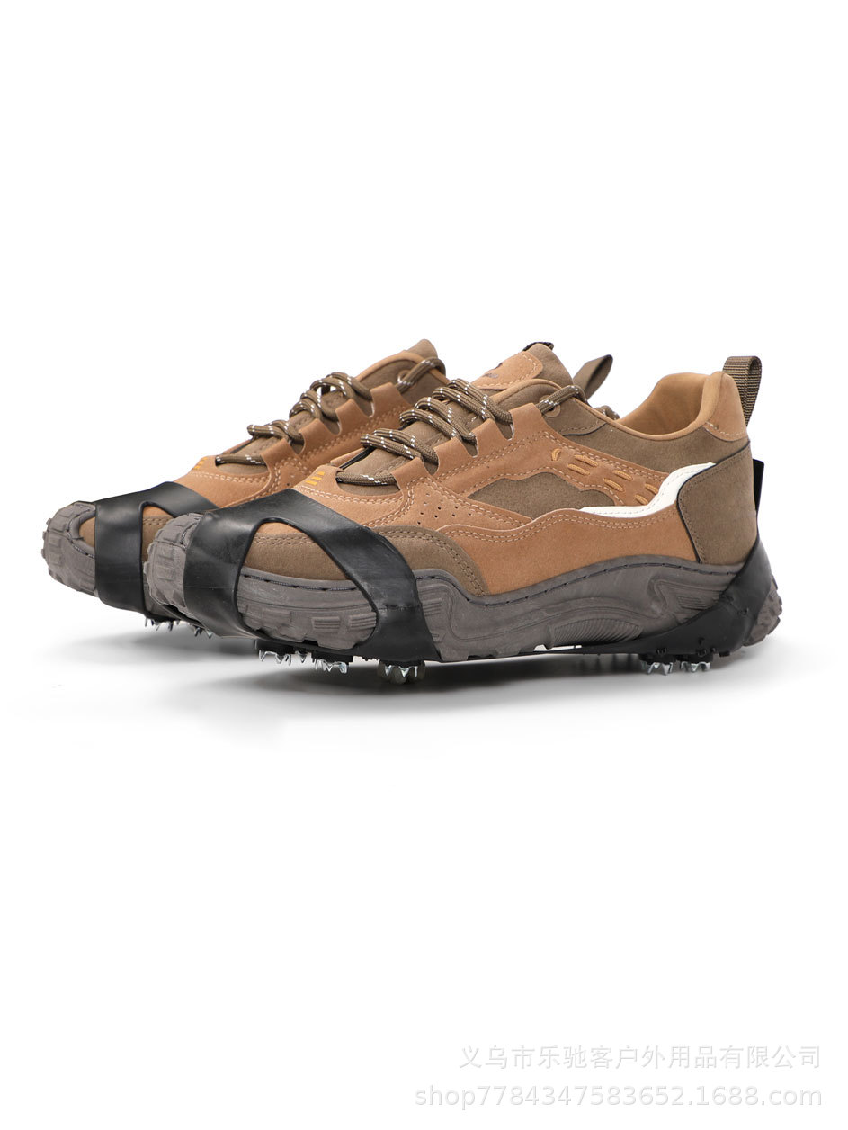 Picture of New outdoor mountaineering camping non-slip 10-tooth ice claw winter ice and snow road anti-fall artifact ice climbing non-slip shoes overshoes