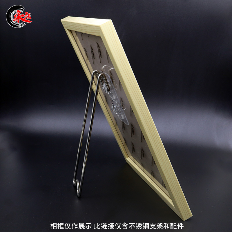Picture of Photo frame bracket nail-free sticker desktop stainless steel pendulum rack certificate photo album support stand display stand traceless magic adhesive