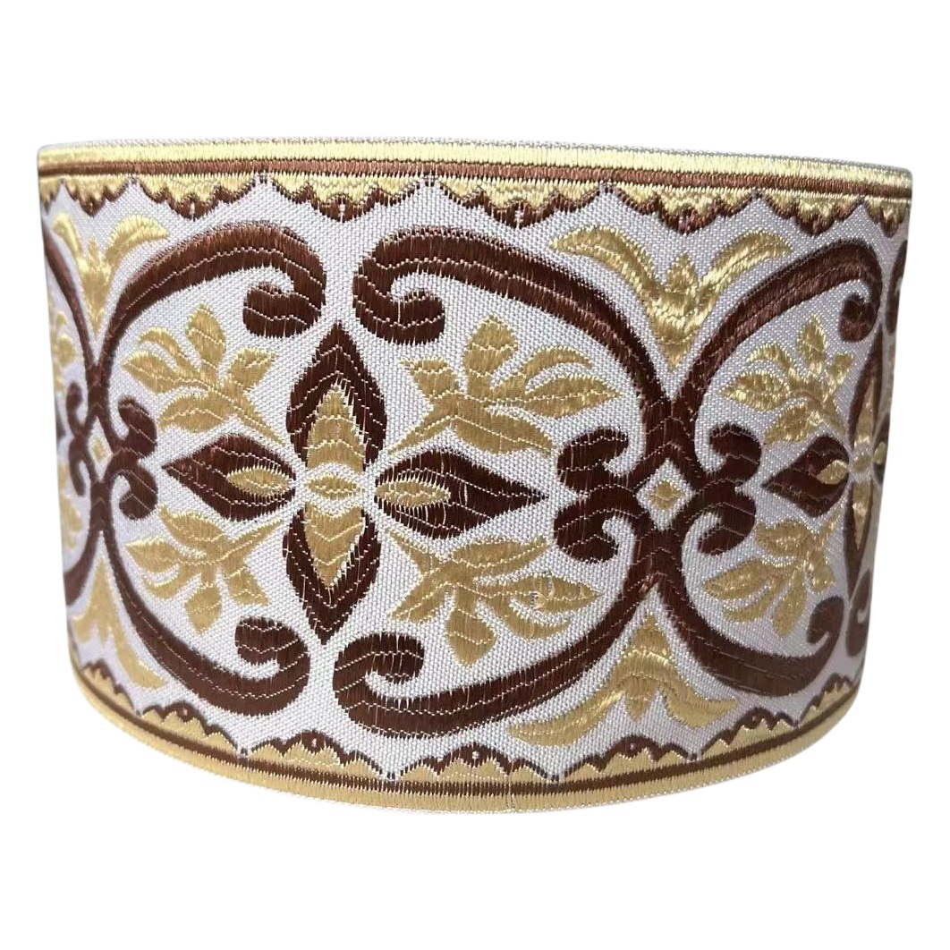High-grade fabric jacquard ribbon ethnic lace curtain home accessories wide 9cm SH-0113
