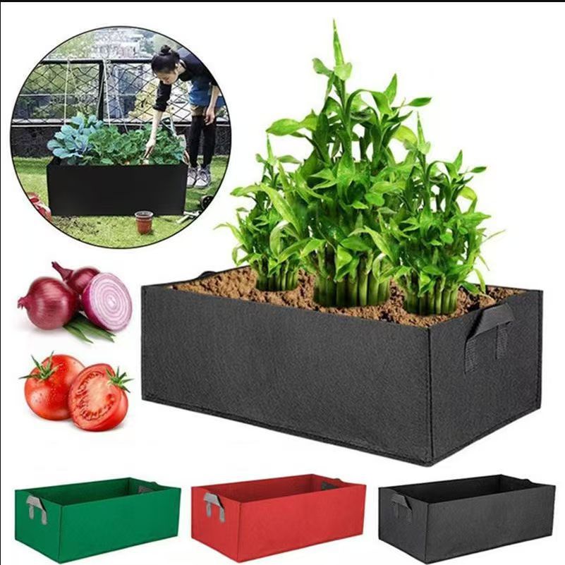Cross-Border Direct Sales Felt Planting Bags, Garden Flower Planting Bags, Large-Capacity Breathable Vegetable Bags, Breathable and Thickened