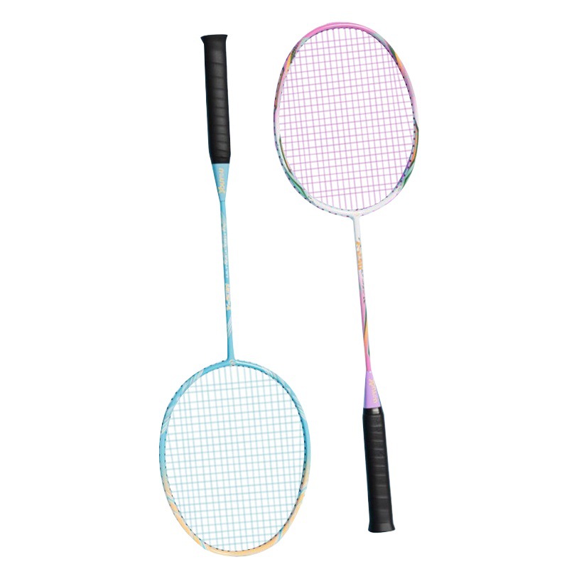 Official genuine goods badminton racket flagship store portable durable alloy student beginner girl professional double racket suit