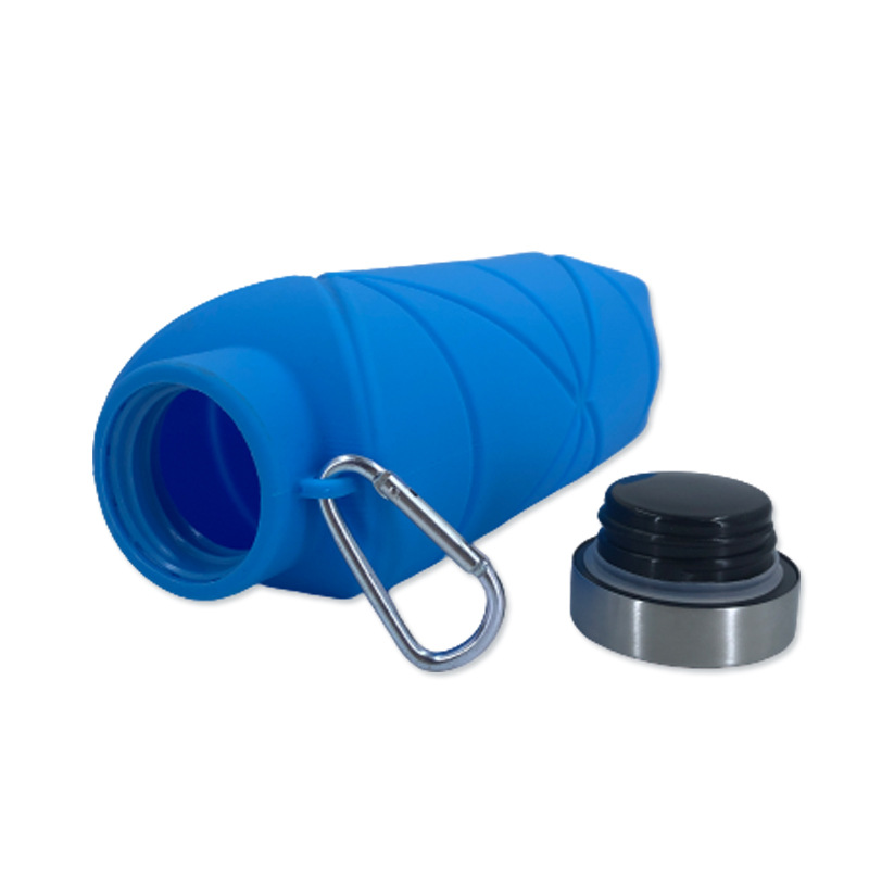 Picture of Platinum Silicone Diamond Folding Cup 700ml Outdoor Sports water bottle Cross Border Pocket Portable Kettle