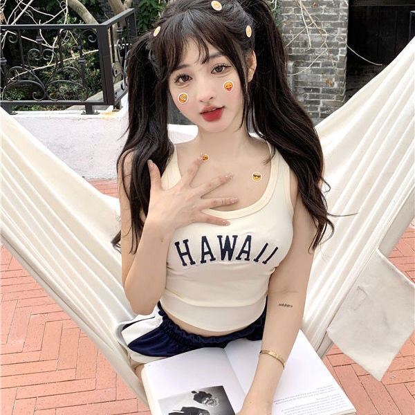 Pure Desire Wind-free Short Top Navel-exposed 2022 Summer New Online Celebrity Student Women's Interior Instagram Online Celebrity