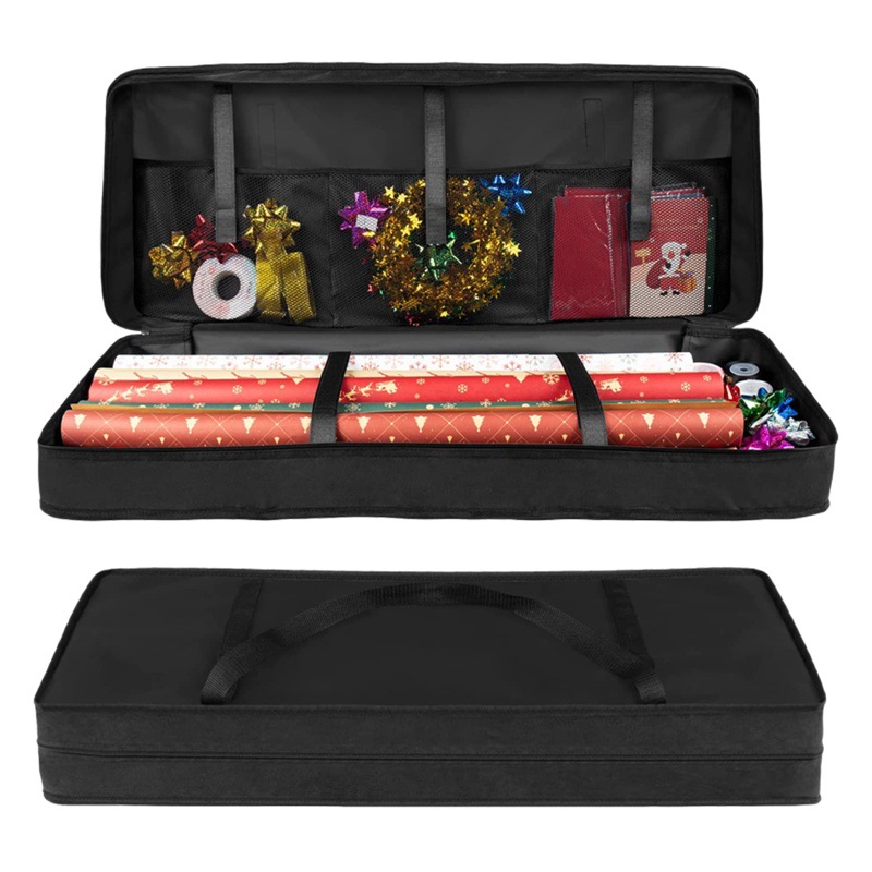 Cross-Border Hot Selling Gift Paper Storage Tear-Resistant Storage Box with Adjustable Velcro Christmas Gift Storage Bag
