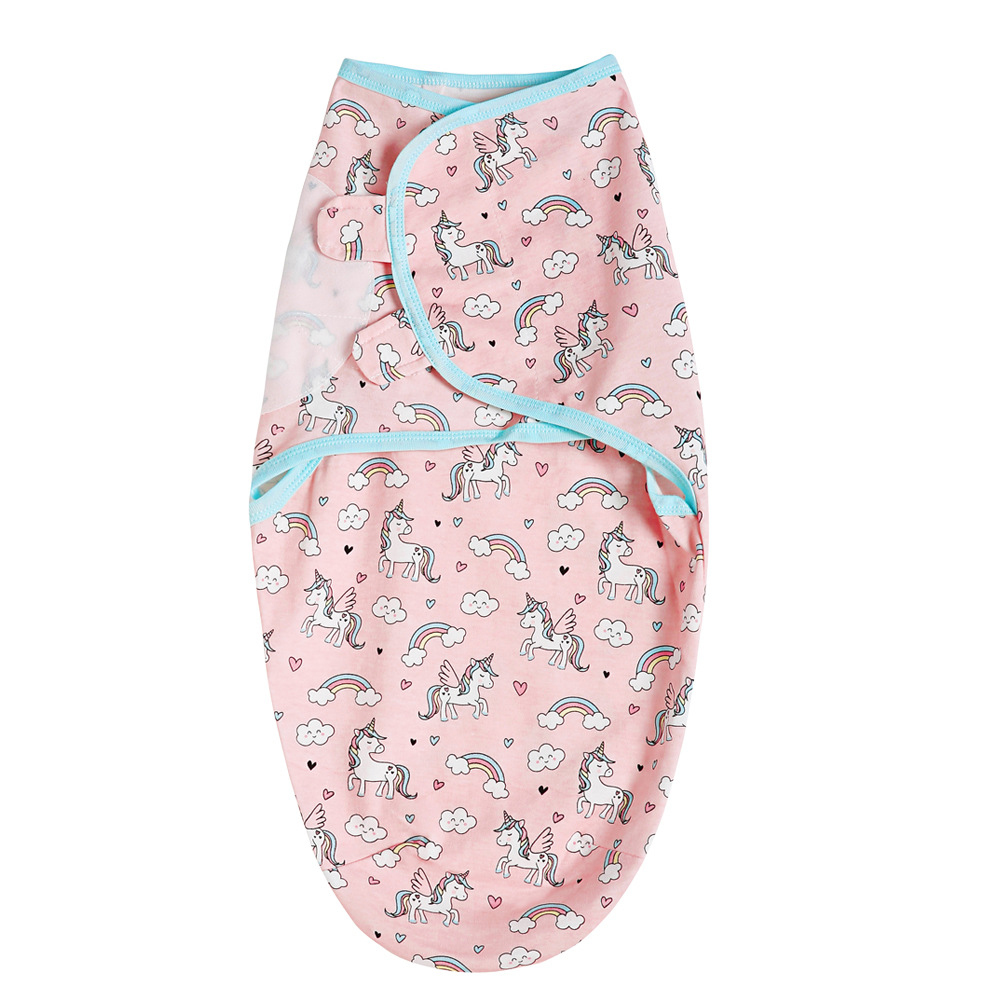 Picture of Yinmei cotton baby swaddling towel newborn anti-shock baby sleeping bag printing Four Seasons baby quilt cross-border