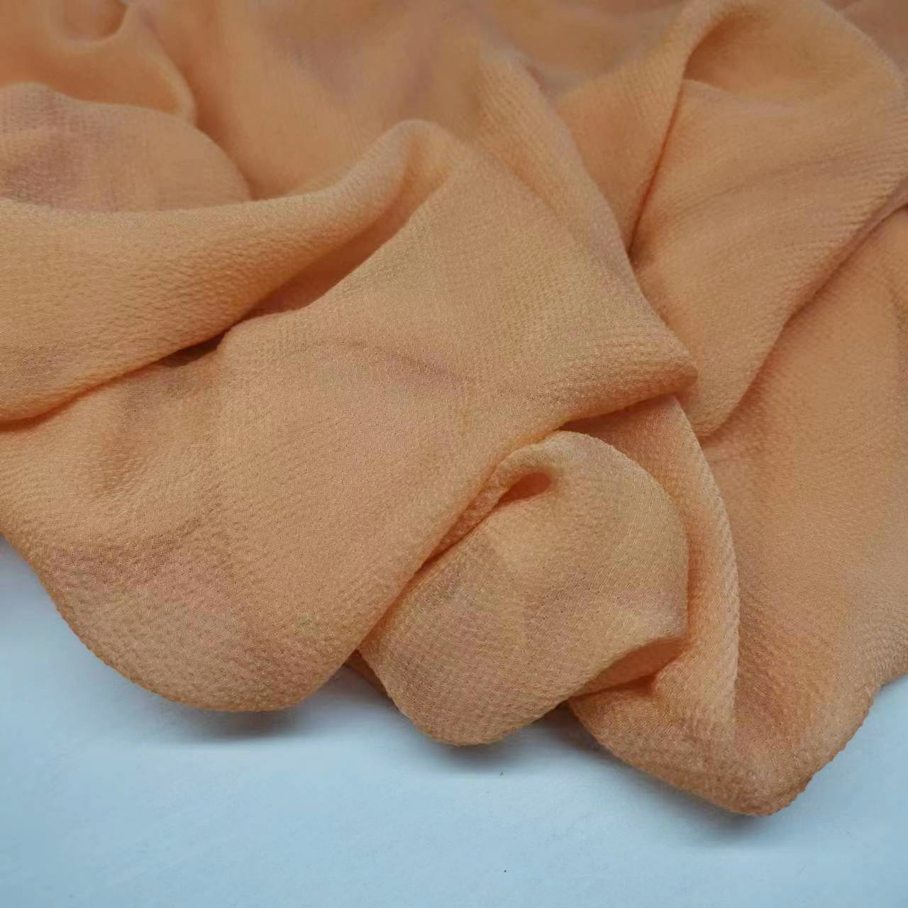 Solid Color Silk Jacquard Mulberry Silk Georgette Fabric 8mm Wide Fashion Fabric