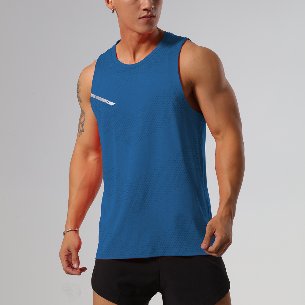 Picture of Summer Outdoor Sports Quick-drying Clothes Men's Fitness Running Breathable Top Basketball Loose Sleeveless Round Neck Vest for Women
