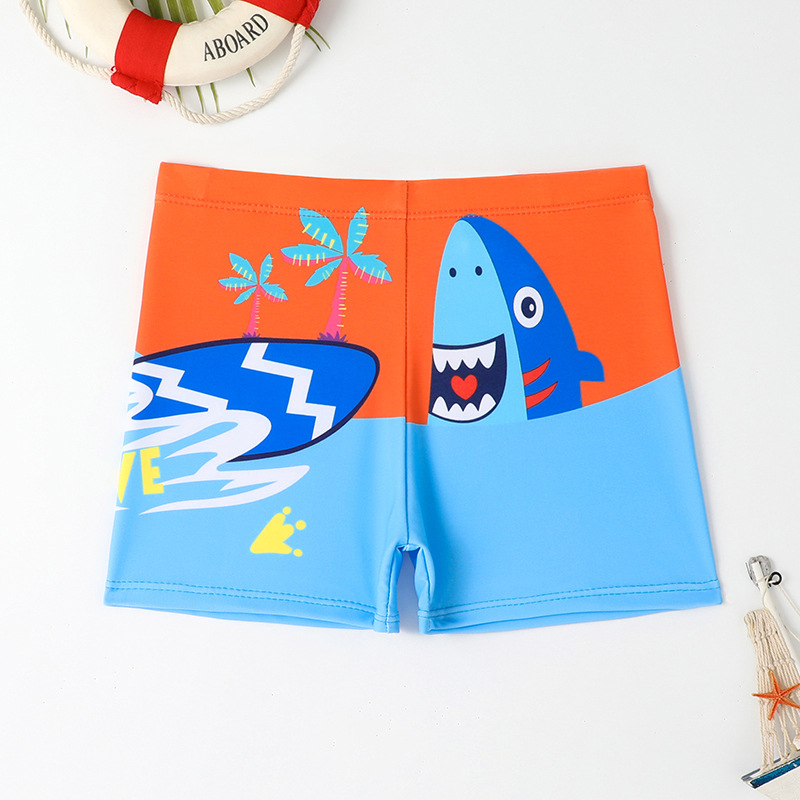 Picture of Cartoon boys swimsuit baby swimsuit good fabric boys small and medium-sized children swimming trunks a generation of children's swimming trunks