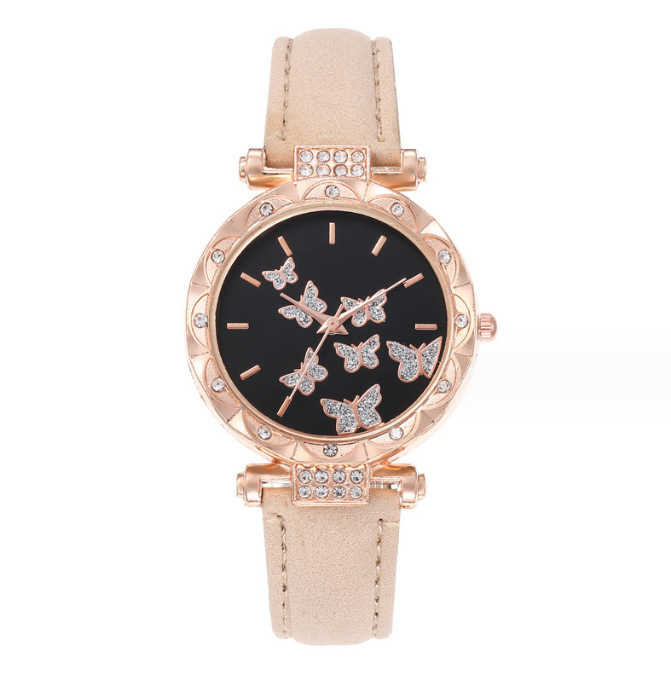 Picture of New TikTok Popular Women's Watch Fashion Simple Watch Butterfly Digital Belt Watch Wholesale