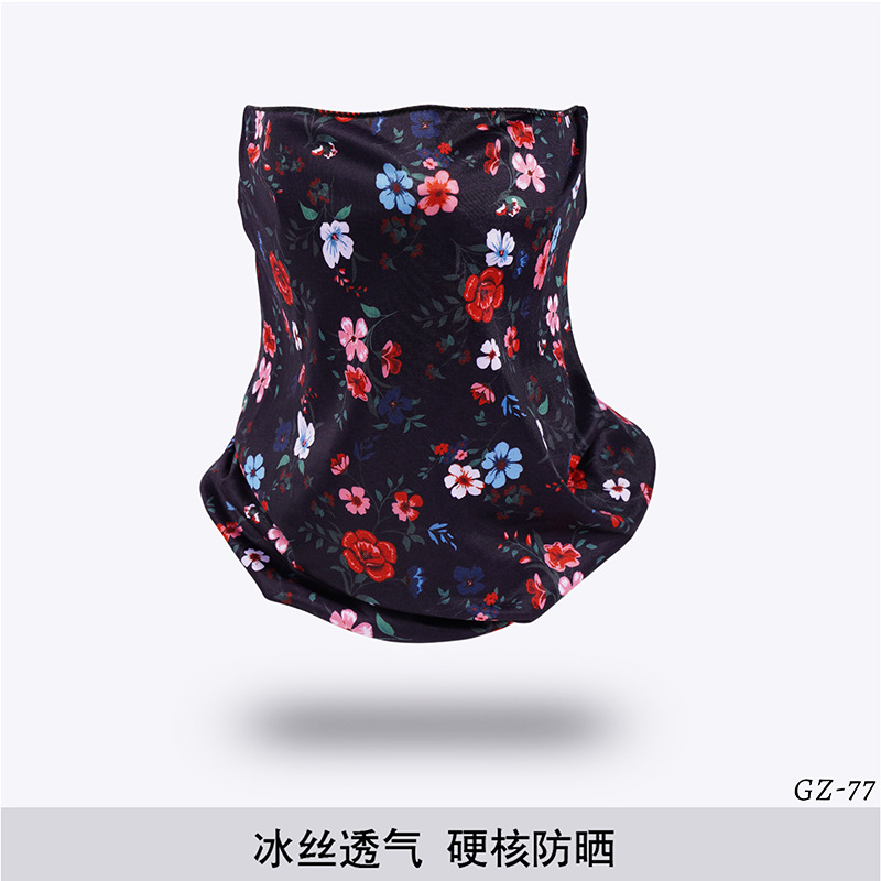 Picture of Outdoor ice silk mask changeable ear scarf men's and women's bicycle riding hood collar sun protection scarf summer