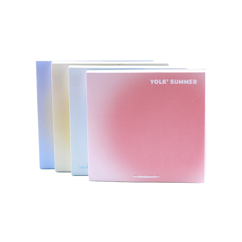 Picture of Ins style summer color egg yolk halo note sticker student hand account sticker simple gradient sticky note wholesale
