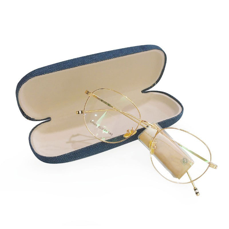 Picture of Korean Style Denim Glasses Case, Glasses Frame Storage Box, Fiber Glasses Cloth, Three-Purpose Screwdriver and Other Wholesale Trends Necessary