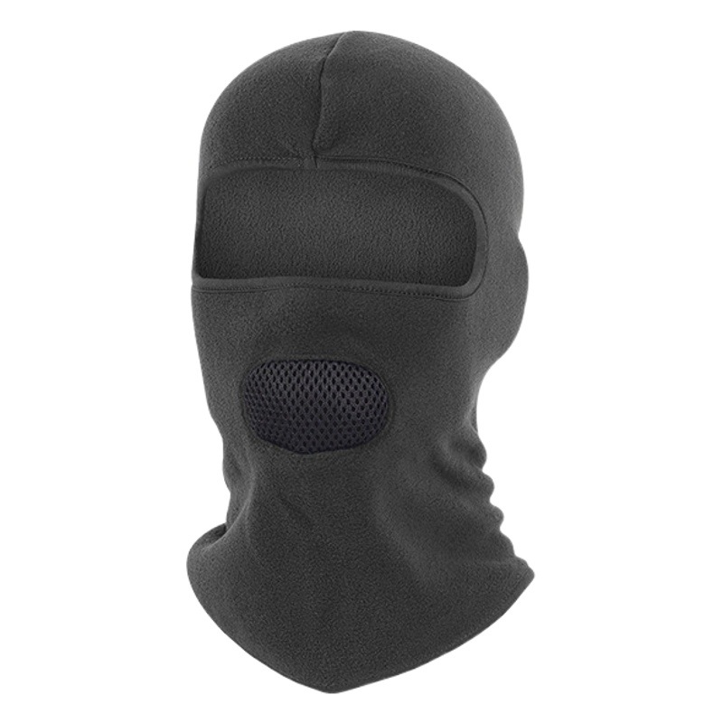 Qianqiwo Outdoor Polar Velvet Cap Windproof Ski Warm Riding Mask Masked Breathable Opening Headgear Hat