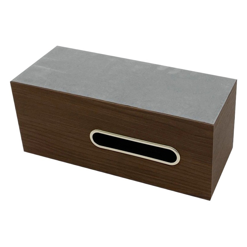 in stock Black Walnut Wooden Tissue Storage Box Napkin Remote Control Multi-function Storage Tray High-end Luxury