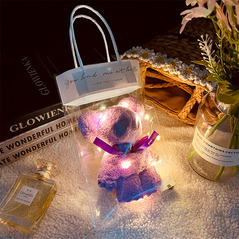 Picture of Coral fleece creative towel bear companion gift wedding birthday holiday business graduation gift wholesale