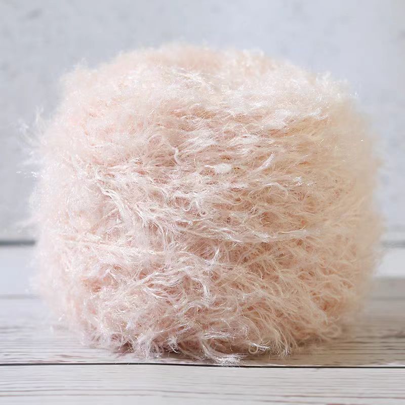 Picture of Wholesale sheep roll wool ball special thread doll plush wool teddy roll wool hand woven fancy thread