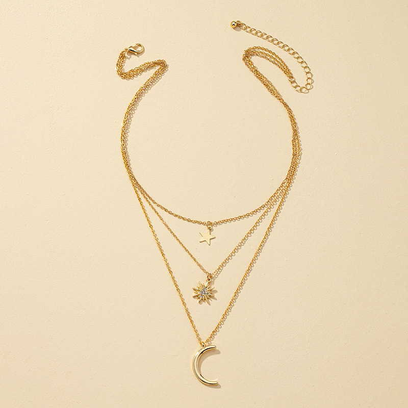 European and American decorative metal star necklace women clavicle chain accessories cross-border trade factory wholesale Japanese and Korean sweet ins