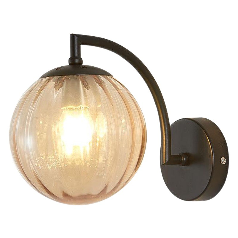 American-Style Creative Glass Wall Lamp, European-Style Living Room Bedroom Bedside Lamp, Modern Simple Amazon Wall Lamp, Light Luxury