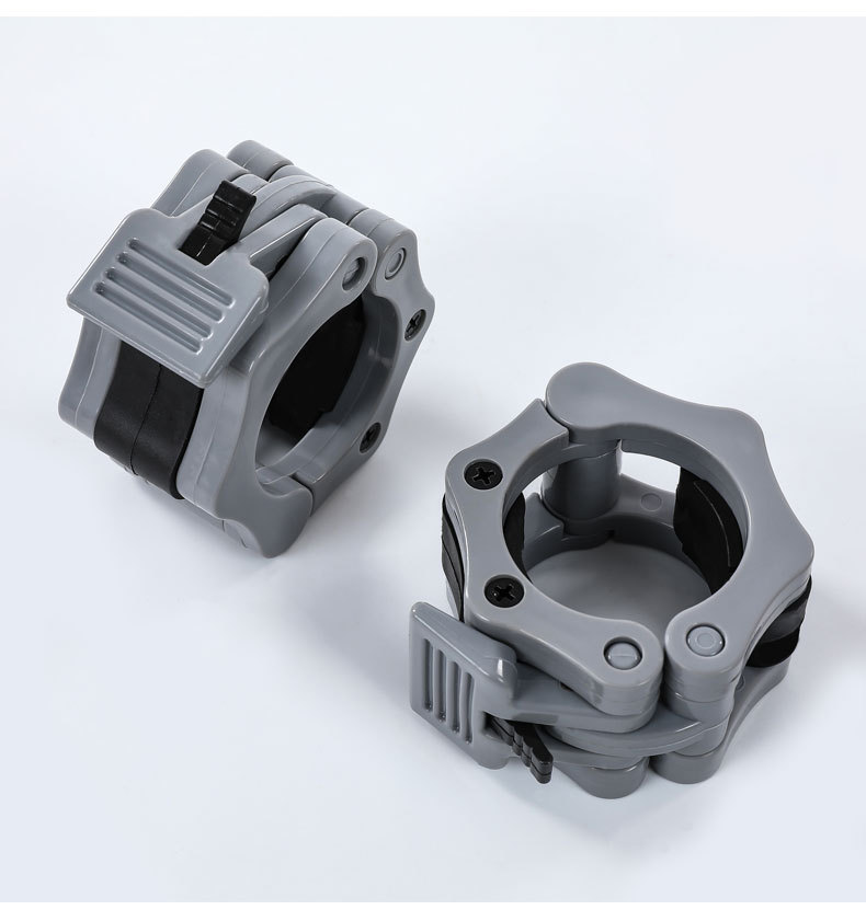 Picture of Nylon safety dumbbell barbell bar buckle professional fast Austrian bar card head high-grade 5cm plastic card head buckle lock