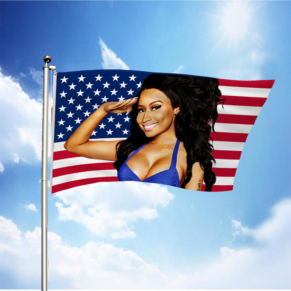 Amazon's Best-Selling American New Nicki Minaj Polyester Digital Flag Nicki Minaj