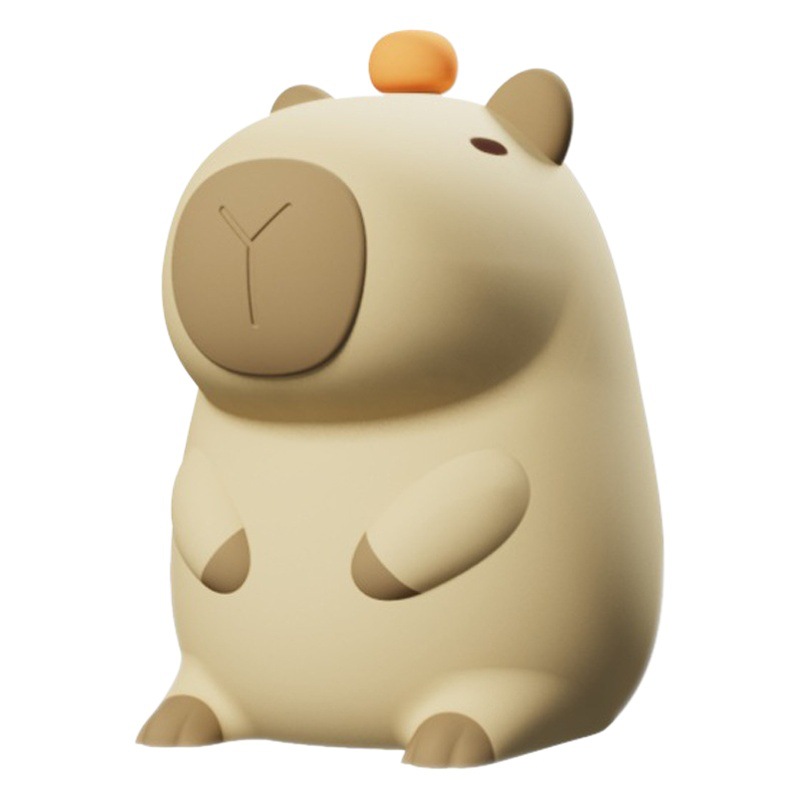 Cross-Border Kapibara Night Light Silicone Capybara Ornament Pat Lamp Annual Meeting New Year Gift Cute Children's Night Light