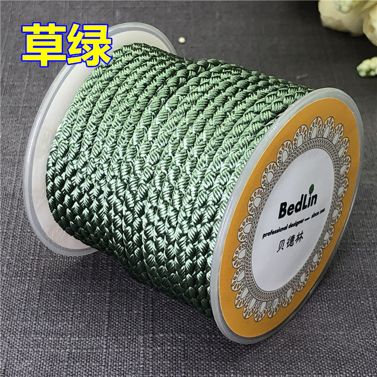 Picture of Taiwan line 3mm wear-resistant twist dragon pattern rope hand woven diy jade beeswax necklace rope hand rope wire