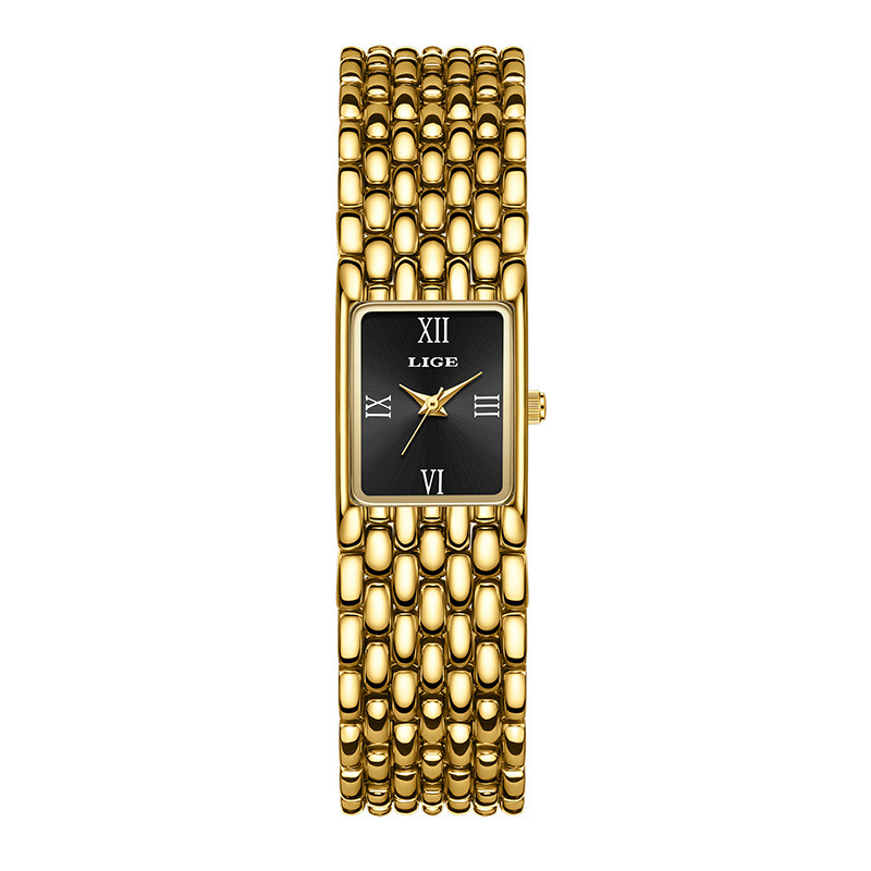 Picture of LIGE Cross-border New Casual Simple Small Square Quartz Watch Niche Exquisite Watch Elegant High-value Watch