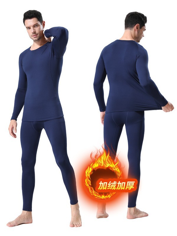 fleece-lined Leggings Men's Compression Sports Training Basketball Fitness Warm Winter Cold-proof Quick-drying High-elasticity Bottoming Pants