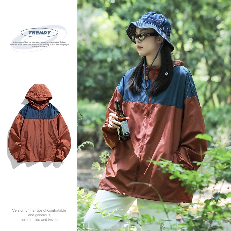 Picture of New Fashion Mountain Style Sun Protection Clothing Women's Summer Thin UV Protection Coat Sun Protection Clothing Ice Silk Outdoor Skin Clothing