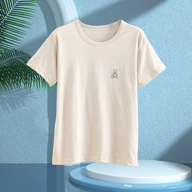 Picture of Boys' Pajamas Children's Summer Pure Cotton Short-sleeved Shorts Girls' Thin Home Clothes suit Big Children's Boys' Air-conditioning Clothes
