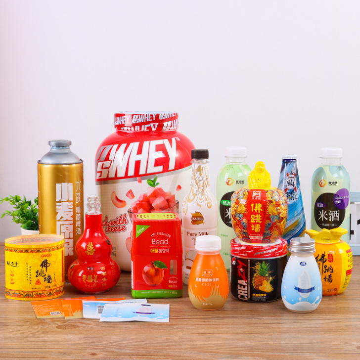 Picture of Manufacturer Supplies Direct Sales Pet Heat Shrinkable Film Transparent Colorful Printed Mineral Water Bottle Heat Shrinkable Set Label Gashapon Label