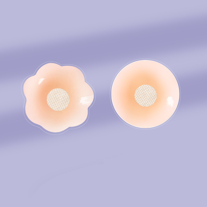Picture of Traceless Anti-bump Nipple Sticker Breathable Invisible Anti-walking Light Sticker Ultra-thin Chest Sexy Sling Special Silicone Breast Sticker