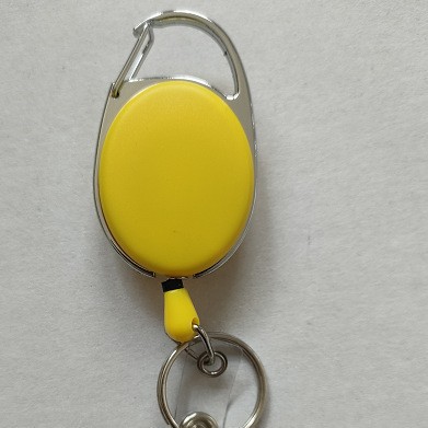 Picture of Oval Outdoor Solid Color Solid Color Easy Pull Buckle Easy Pull Retractable Buckle Wire Pull Cable ID Buckle Retractable Keychain