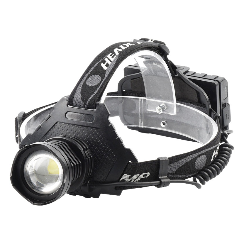New P70 outdoor high-power led strong light long-range head-mounted headlight telescopic focusing highlight rechargeable miner's lamp