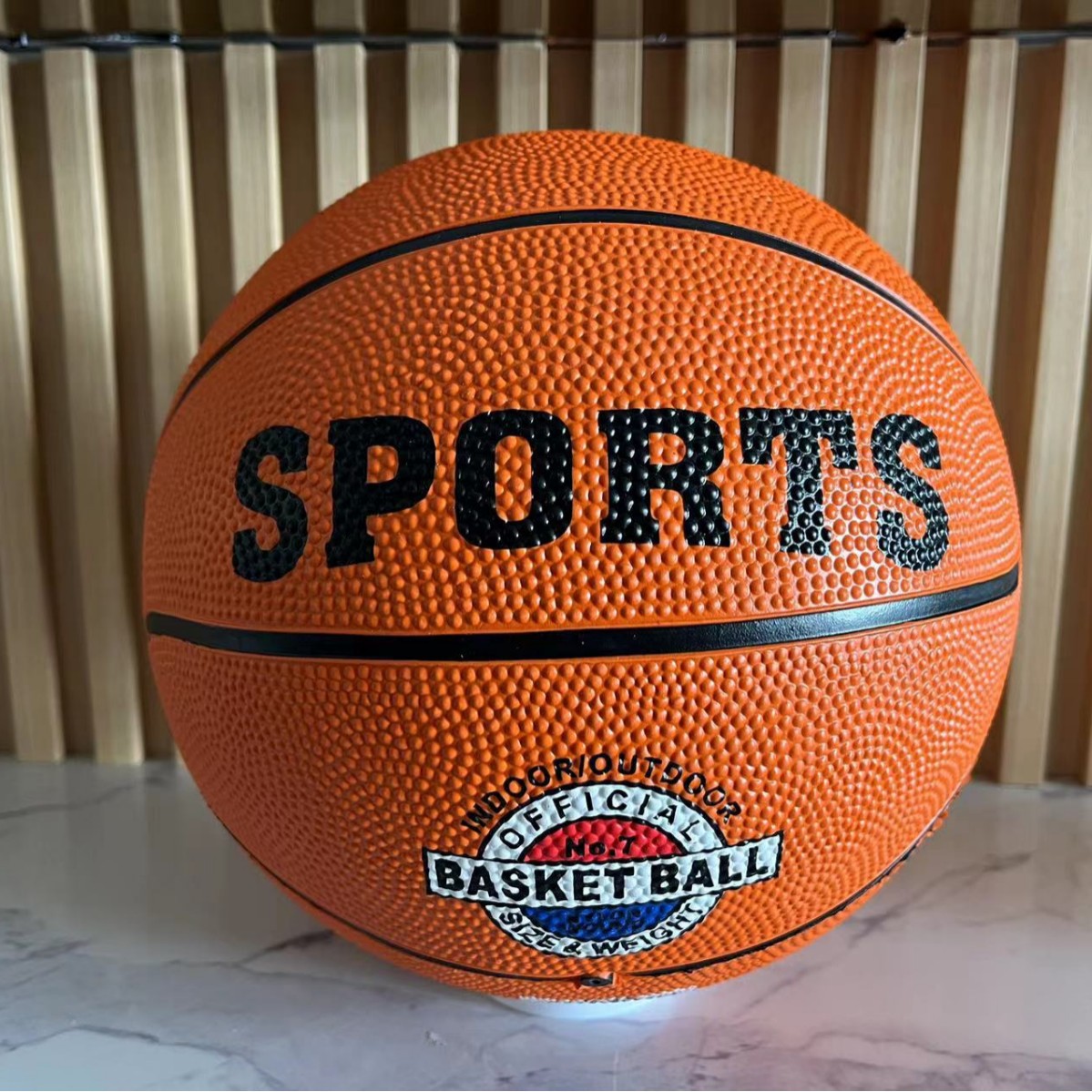 Picture of Children's No. 3457 Basketball Rubber Wear-Resistant Leather Ball Pu Kindergarten Primary and Secondary School Students School Training Wholesale Basketball
